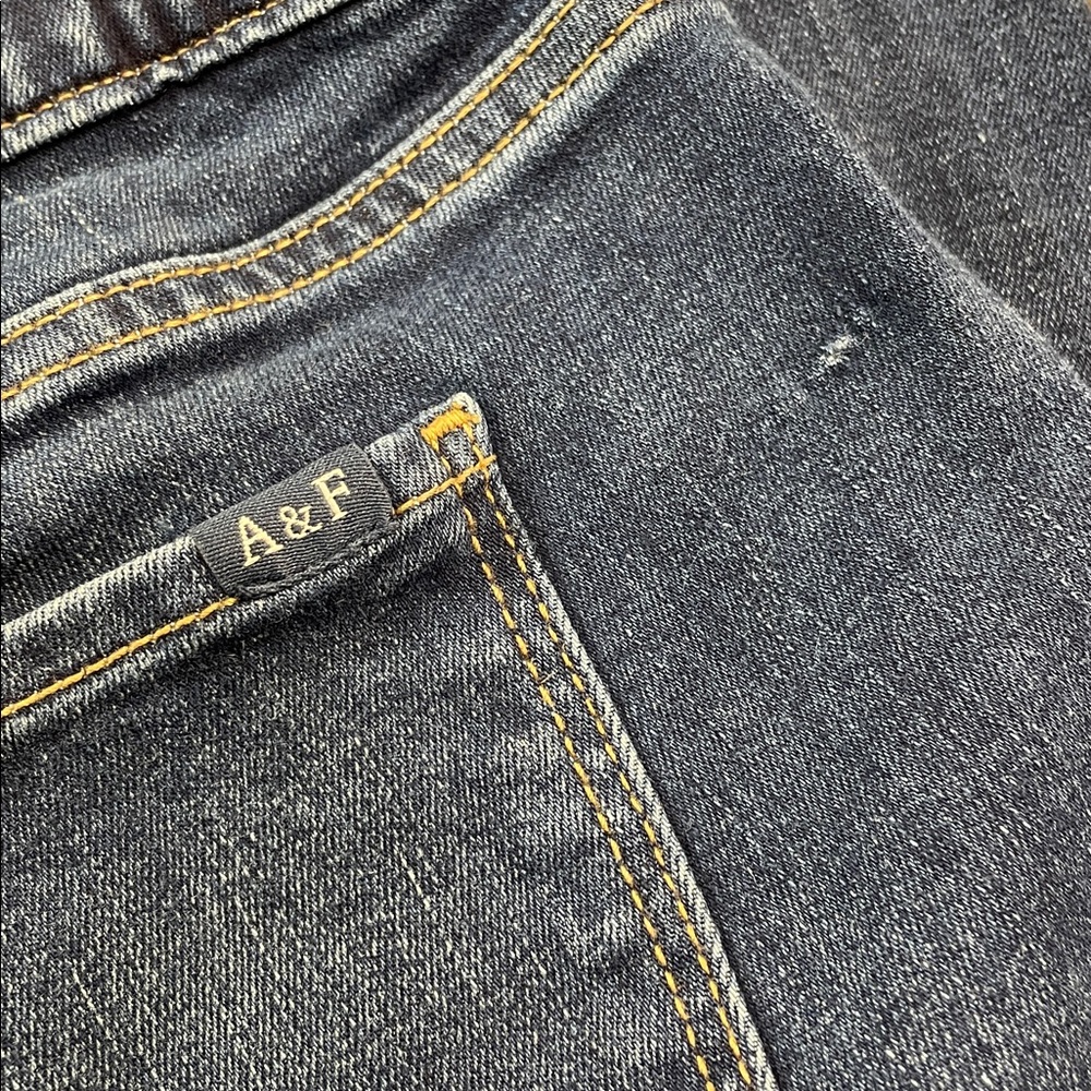 Abercrombie Kids Pull On Skinny Legging Ripped Blue Jeans Girls 17/18 | EUC - Picture 6 of 7